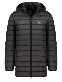 Geographical Norway pánska bunda AMIGOMAP LONG HOOD DB BLACK MEN 233 BLACK (WZ5085H/GN-NOIR)