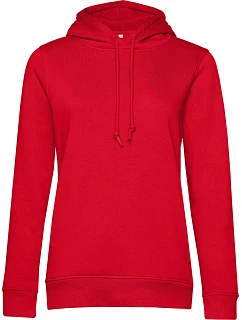 B&C Inspire Hooded /women_° Dámska mikina s kapucou 01.W34B červená