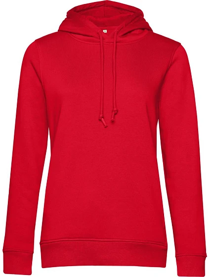 B&C Inspire Hooded /women_° Dámska mikina s kapucou 01.W34B červená
