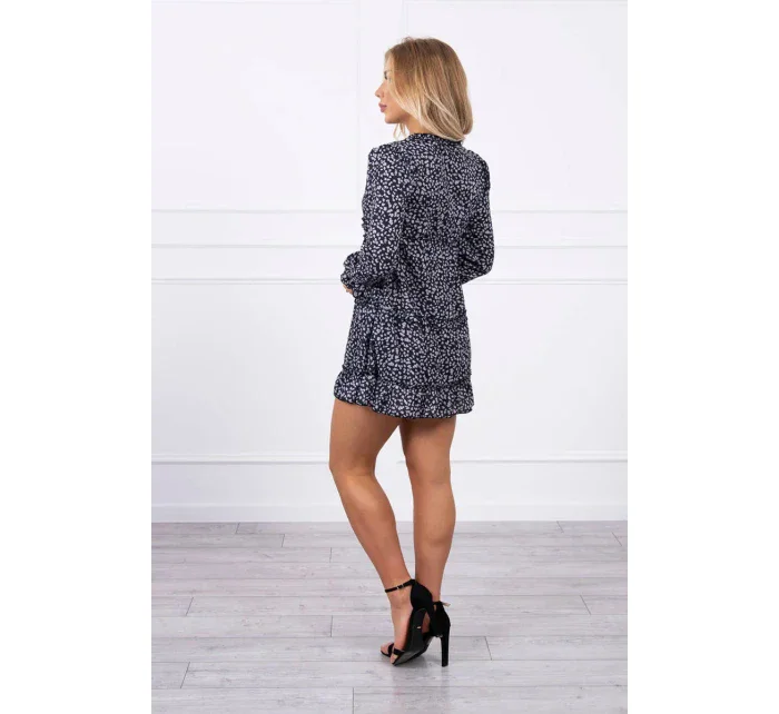 Šaty s ozdobnými volánky černé Šaty s ozdobnými volánky černé