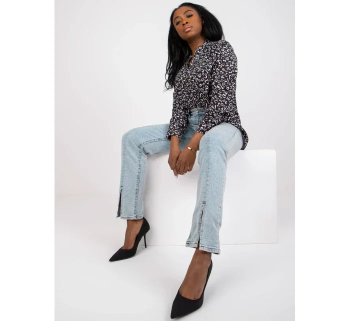 Blúzka DHJ BZ 6825.56 čiernobielych