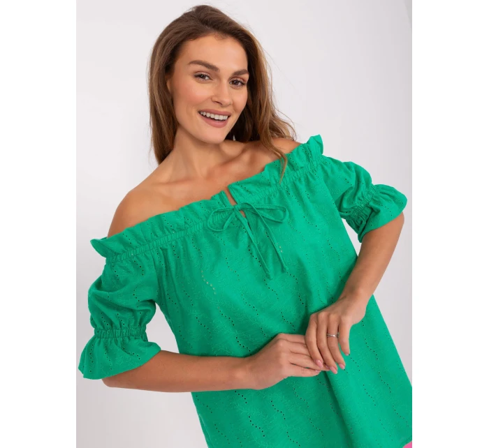 Bluzka LK BZ model 18714289 zielony - FPrice Bluzka LK BZ model 18714289 zielony - FPrice