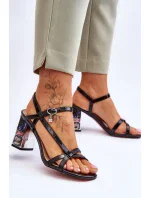 Sandále na podpätku model 179862 Step in style Sandále na podpätku model 179862 Step in style