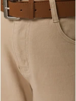 Dámské džíny s páskem mom fit light beige Dstreet model 21996300 - FashionStreet