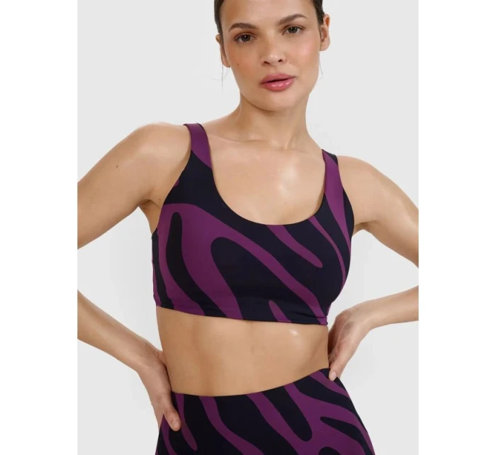 Podprsenka na jogu a pilates so strednou podporou 4F 4FWSS25USBAF165-50A dámske Podprsenka na jogu a pilates so strednou podporou 4F 4FWSS25USBAF165-50A dámske