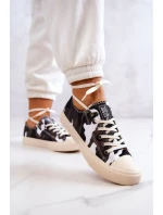 Damskie Materiałowe Trampki Moro BIG STAR JJ274237 Biało-Szare Damskie Materiałowe Trampki Moro BIG STAR JJ274237 Biało-Szare