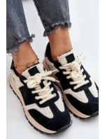 Zateplené dámské kožené sneakersy Big Star model 21671468 HIPOLY SYSTEM černé - Big Star Shoes Zateplené dámské kožené sneakersy Big Star model 21671468 HIPOLY SYSTEM černé - Big Star Shoes