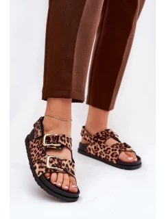 Dámské Sandály S Přezkami V Hnědé model 21687454 - Boto