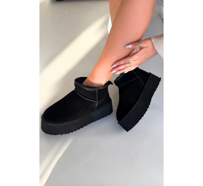 Ženské sněhule z přírodního semiše černé Mairene Ženské sněhule z přírodního semiše černé Mairene