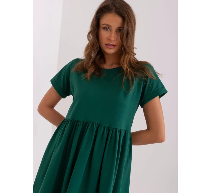 Sukienka RV SK model 21784391 ciemny zielony - FPrice Sukienka RV SK model 21784391 ciemny zielony - FPrice