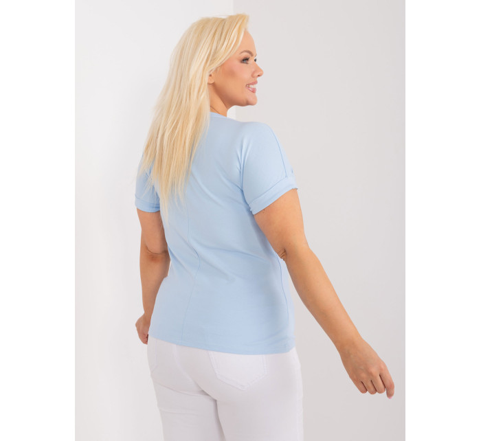 T shirt RV TS 9476.25 jasny niebieski