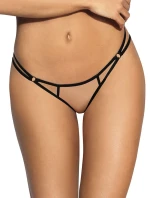 Zmyselné tangá V-8848 béžová/čierna - Axami