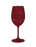 MILUJI VÁNOCE A TAKY VÍNO - bordo sklenice na víno 350 ml