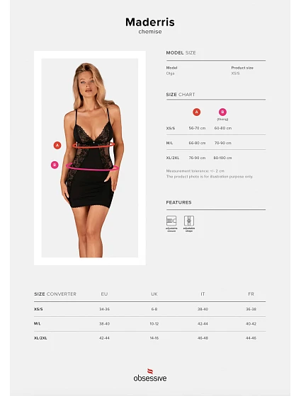 Sexy košilka model 18694730 chemise - Obsessive
