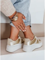 Dámske tenisky na platforme MODNIKKI gold FashionStreet ZY1004