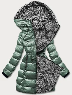 METALICZNA KURTKA DWUSTRONNA DAMSKA ZIELONA model 21244074 - S'WEST