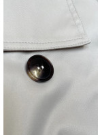 Svetlo béžové sako s podšívkou a klopami (1802#-12)