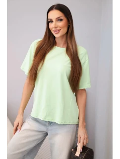 Dámska bavlnená základná blúzka s krátkymi rukávmi apple