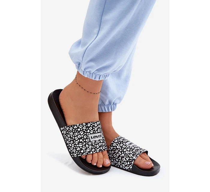 pantofle Černé model 22102709 - Levis pantofle Černé model 22102709 - Levis