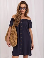 Šaty D73761M30196A tmavomodré Šaty D73761M30196A tmavomodré