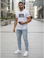 Tshirt męski z nadrukiem biały model 22136453 - FashionStreet