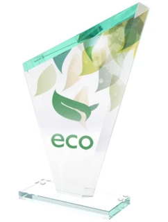 Trofeum szklane z nadrukiem kolorowym LuxorJet