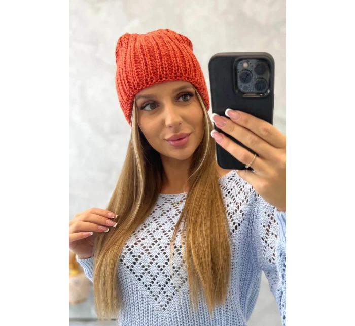 Dámska čiapka Rebeka K345 červená