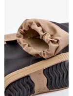 Dziecięce Kalosze Z Ocieplaczem Snow Wave Gokids 981 Czarno-Beżowe Dziecięce Kalosze Z Ocieplaczem Snow Wave Gokids 981 Czarno-Beżowe