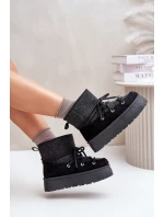 Sněhule S Na Platformě Černé model 21676673 - Boto