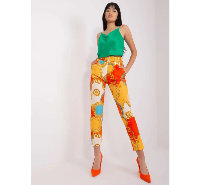 Nohavice DHJ SP 12787D.23X oranžová