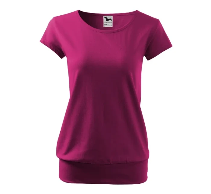 City tričko dámské fuchsia red
