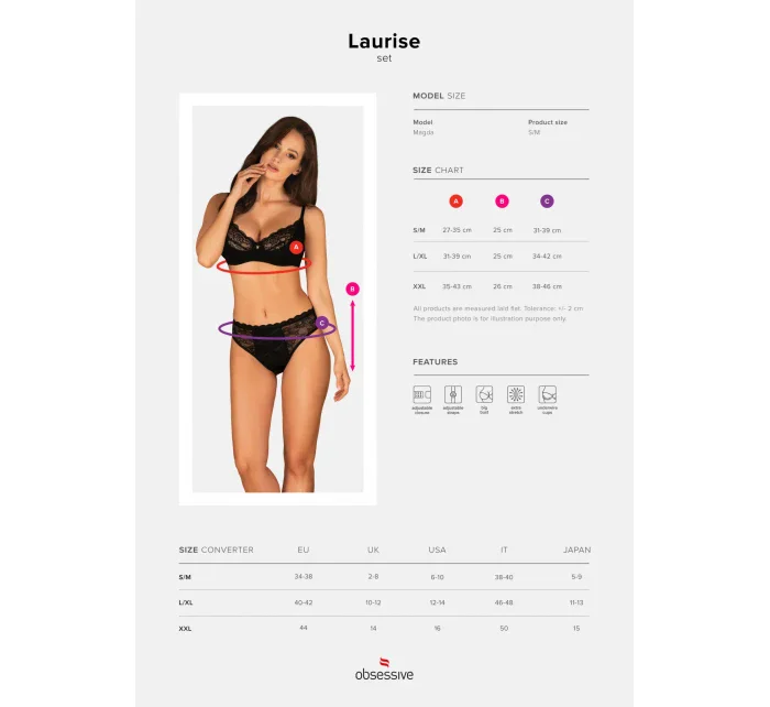 Elegantný set Lauris set - Obsessive