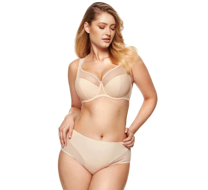 Dámská polovyztužená podprsenka / Béžová  model 19583647 - Gorteks