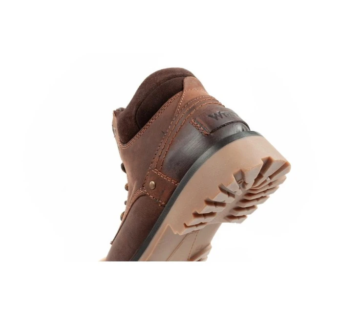 Wrangler Yuma pánske sobolie topánky elegantné kožené topánky tmavohnedé