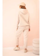 Dámský bavlněný model 21310090 komplet s potiskem béžový - K-Fashion