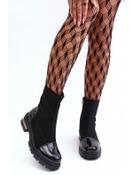 Kůže Klasické Botky Na Plochém Podpatku Černé model 21633814 - Boto Kůže Klasické Botky Na Plochém Podpatku Černé model 21633814 - Boto