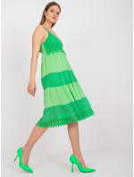 Zelené viskózové šaty od OH BELLA