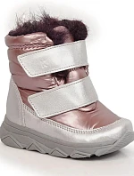 Detské nepremokavé snežnice Jr 06895 / KOR6895B Sparkle - púdrovo ružové - Kornecki