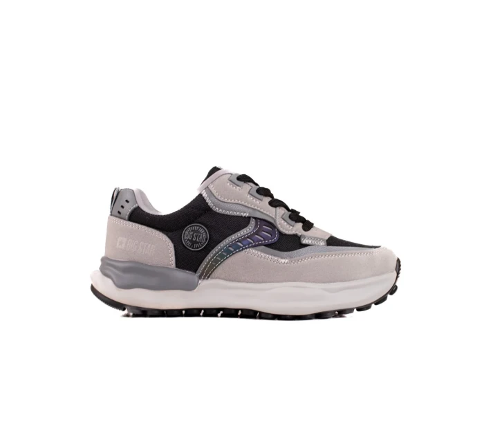 Pohodlné dámské tenisky šedo-stříbrné bez podpatku Pohodlné dámské tenisky šedo-stříbrné bez podpatku