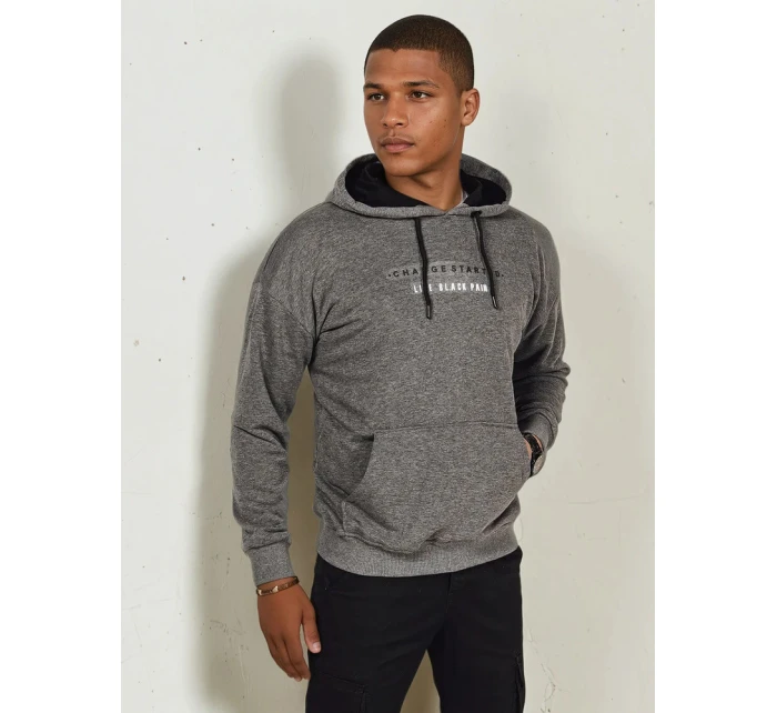 Pánská mikina s potiskem antracitová Dstreet model 21976156 - FashionStreet