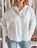 Dámske oversize tričko SATINIA white FashionStreet DY0449 Dámske oversize tričko SATINIA white FashionStreet DY0449