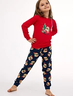 Cornette Detské dievčenské pyžamo 594/186 Teddy length/r Christmas 86-128