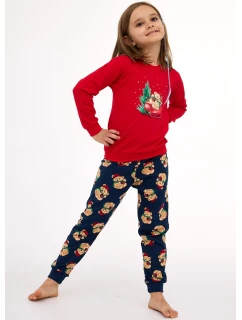 Cornette Detské dievčenské pyžamo 594/186 Teddy length/r Christmas 86-128