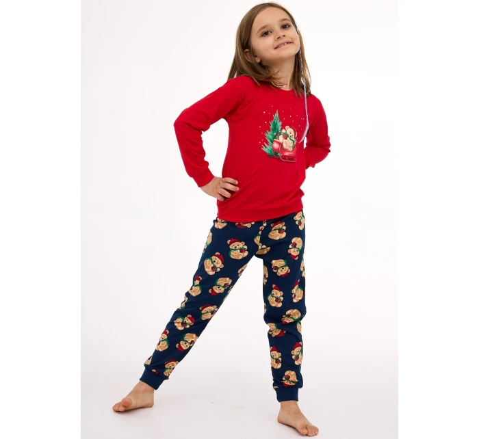 Cornette Detské dievčenské pyžamo 594/186 Teddy length/r Christmas 86-128 Cornette Detské dievčenské pyžamo 594/186 Teddy length/r Christmas 86-128