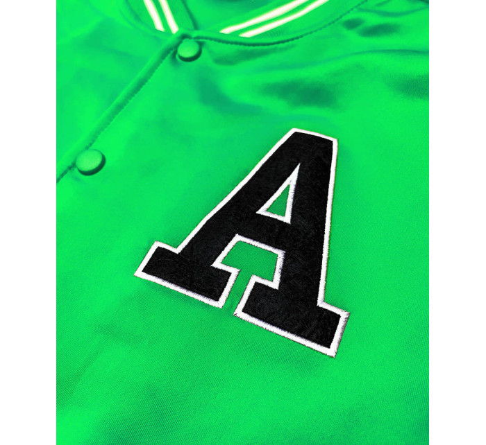 Zelená pánska baseballová mikina (8B1157-27)
