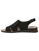 Dámské černé kožené sandály model 22135973 - FILIPPO