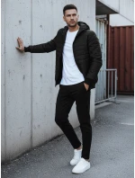 Kurtka męska przejściowa pikowana czarna model 22007504 - FashionStreet