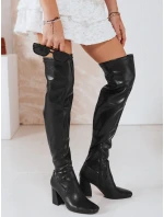 Dámské kozačky nad kolena černé Dstreet model 21993954 - FashionStreet