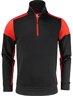 Printer Prime Halfzip Sweater Mikina s 1/4 zipem 61.2069 black/red