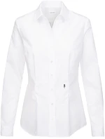 Seidensticker Blouse Slim LSL Blúzka s dlhými rukávmi 78.0613 biela